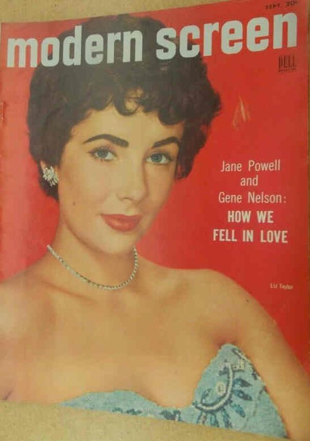 MODERN SCREEN magazine side cover Issue 274 September 1953